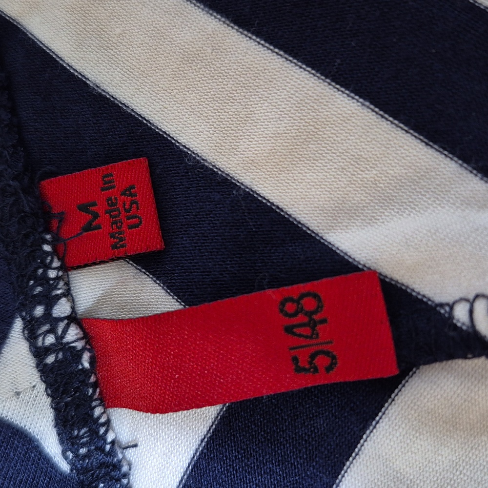 5/48 Striped Blue & White Maxi Skirt - Picture 4 of 5